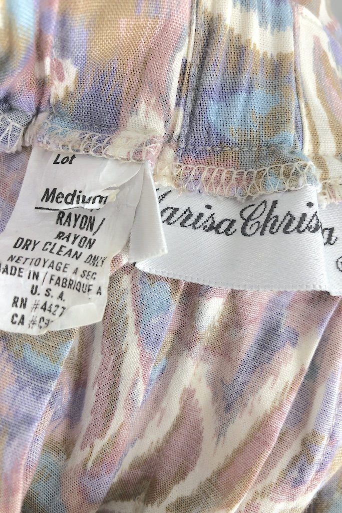 Vintage Pastel Ikat Print Skirt-ThisBlueBird - Modern Vintage