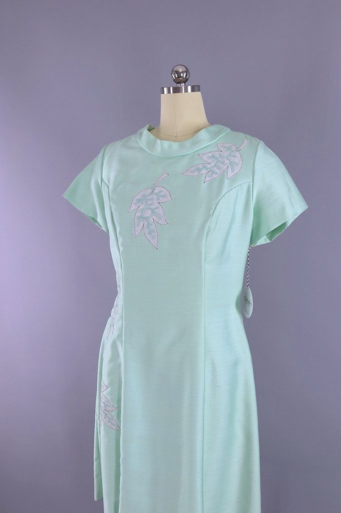 Vintage Pastel Mint Green Dress  ThisBlueBird