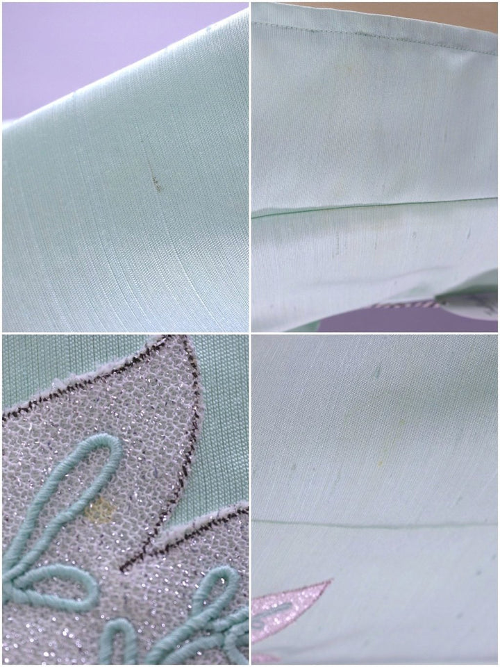 Vintage 1960s Day Dress / Pastel Mint Green-ThisBlueBird
