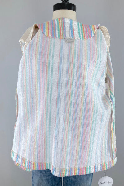 Vintage Pastel Stripe Spring Jacket-ThisBlueBird