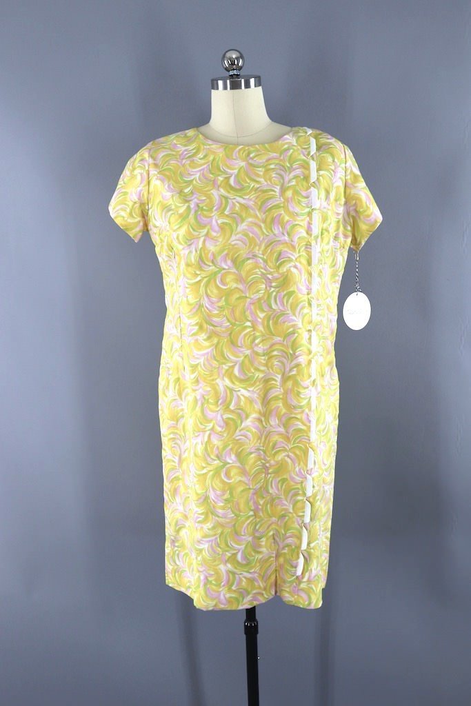 Vintage Pastel Yellow Day Dress – ThisBlueBird