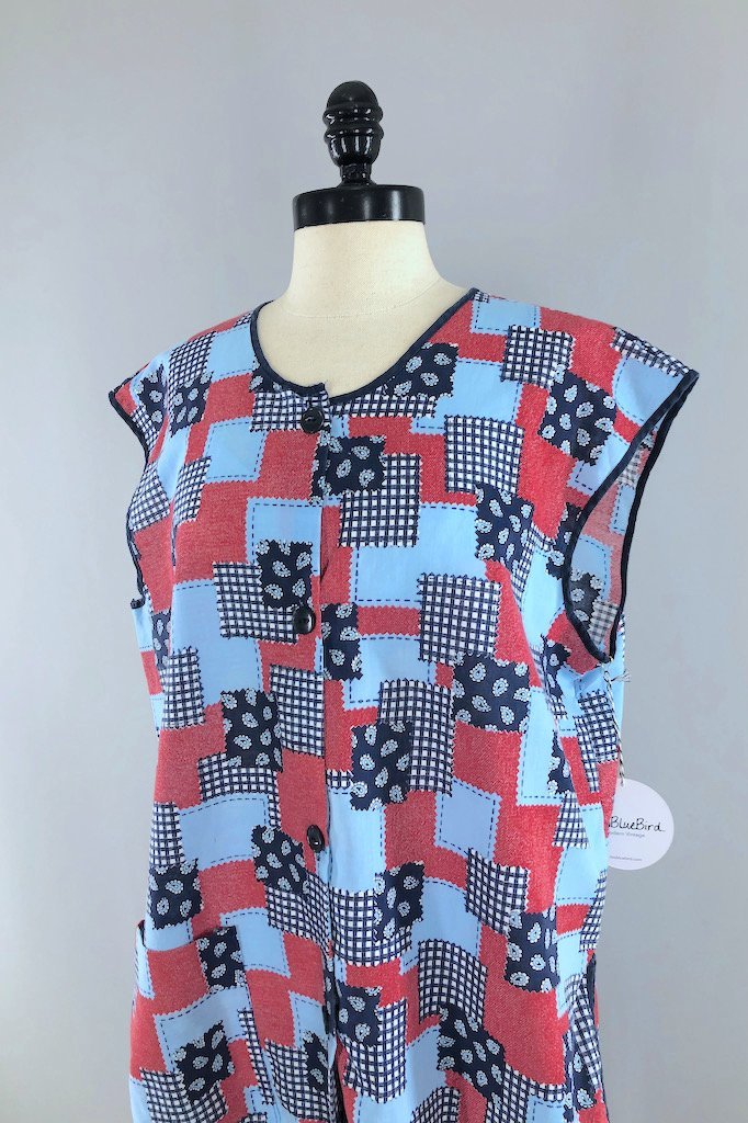 Vintage Patchwork Paisley Smock Top-ThisBlueBird - Modern Vintage