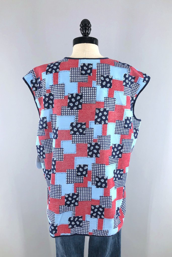 Vintage Patchwork Paisley Smock Top-ThisBlueBird - Modern Vintage
