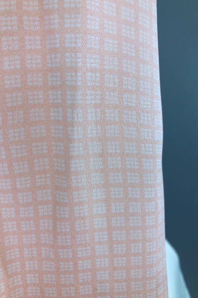 Vintage 1980s Peach and Blue Anne Klien Scarf-ThisBlueBird - Modern Vintage