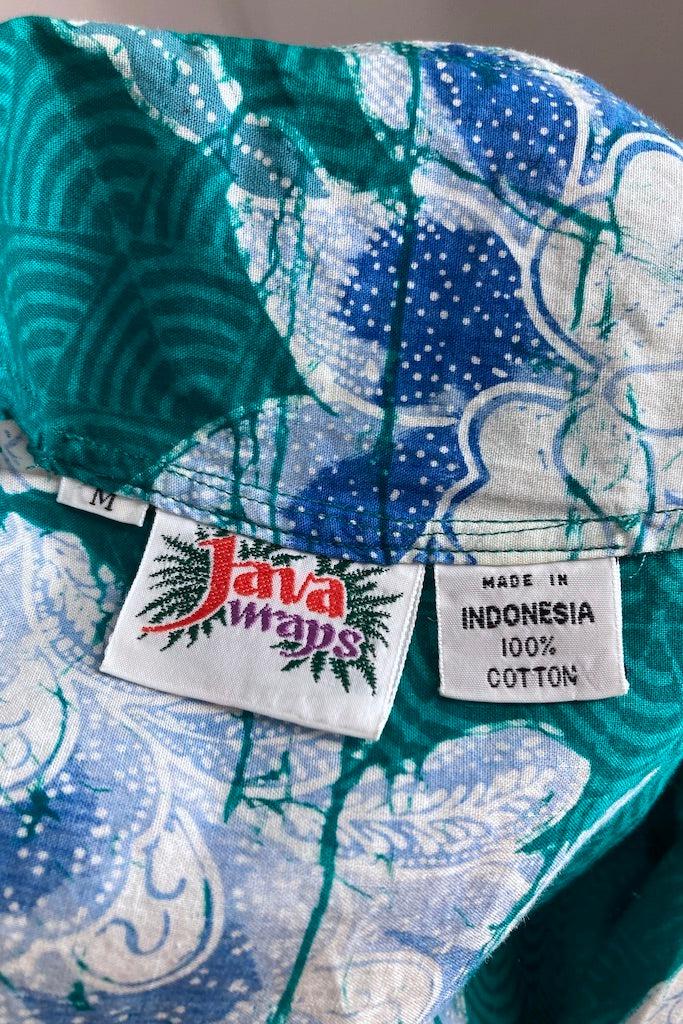 Vintage Peacock Bali Cotton Romper-ThisBlueBird