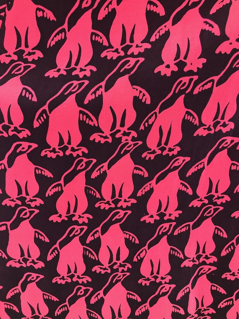 Vintage Penguin Print Dress-ThisBlueBird - Modern Vintage