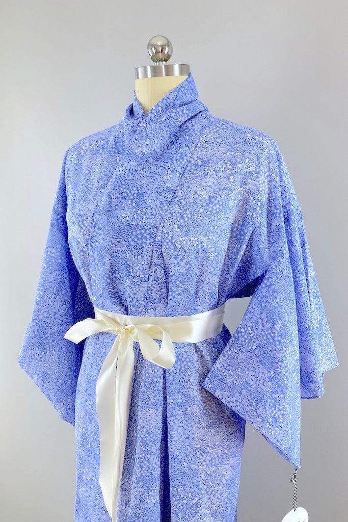 Vintage Periwinkle Summer Kimono-ThisBlueBird