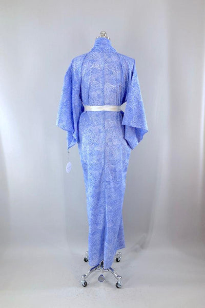 Vintage Periwinkle Summer Kimono-ThisBlueBird