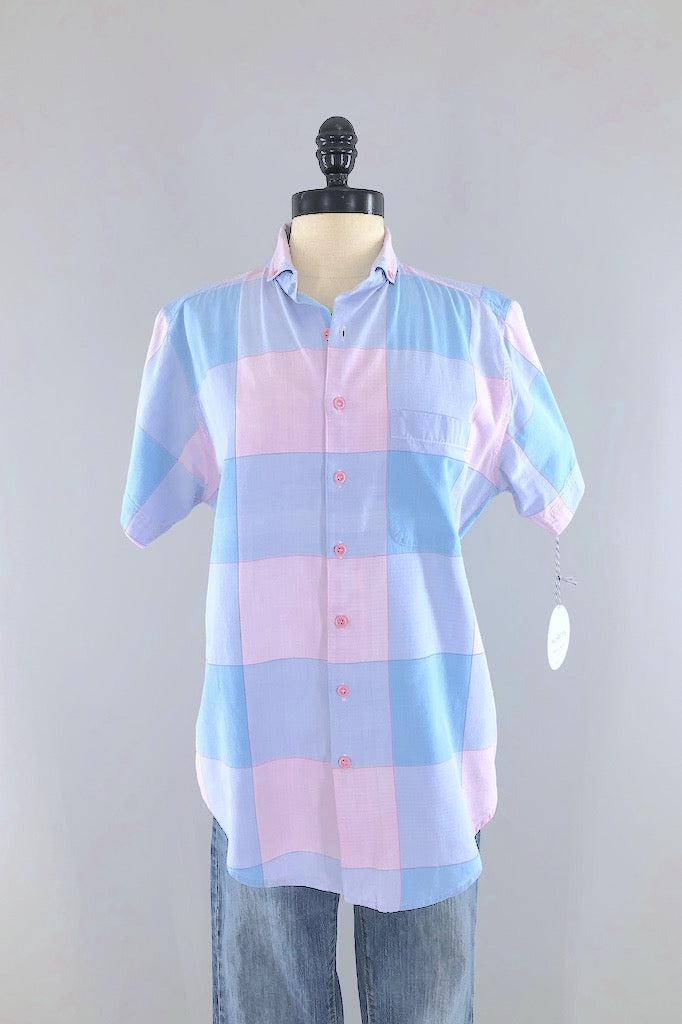 Vintage Pier Connection Plaid Summer Shirt-ThisBlueBird