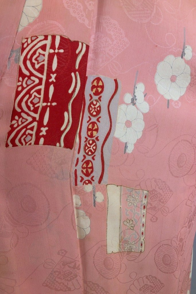 Vintage Pink Art Deco Silk Kimono Robe-ThisBlueBird - Modern Vintage