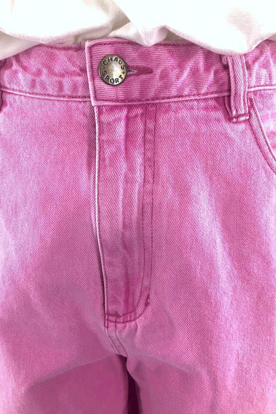 Vintage Pink Cropped Jeans-ThisBlueBird - Modern Vintage