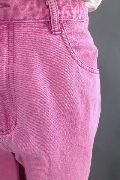 Vintage Pink Cropped Jeans-ThisBlueBird - Modern Vintage