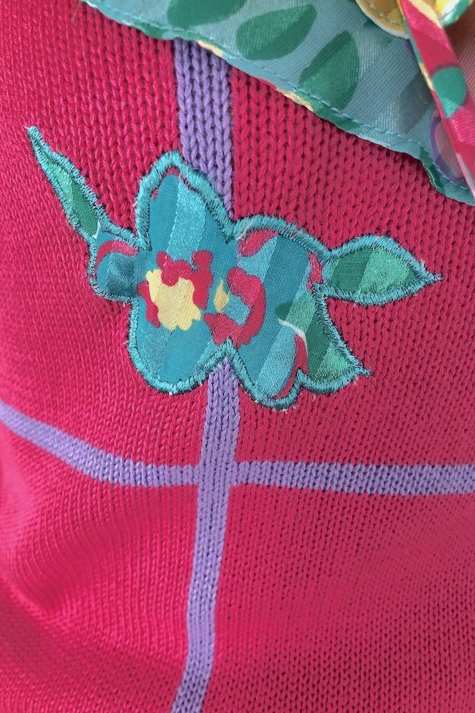 Vintage Pink Floral Sweater &amp; Skirt Set-ThisBlueBird - Modern Vintage