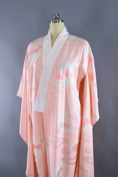 Vintage Pink Ombre Silk Kimono Robe-ThisBlueBird - Modern Vintage