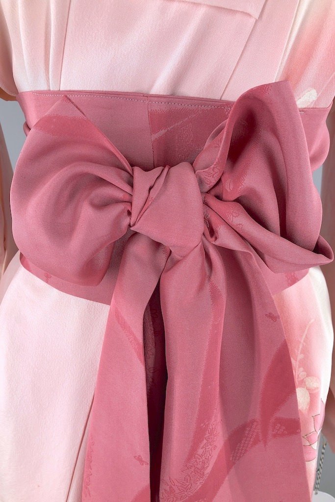Vintage Pink Ombre Silk Kimono Robe-ThisBlueBird - Modern Vintage