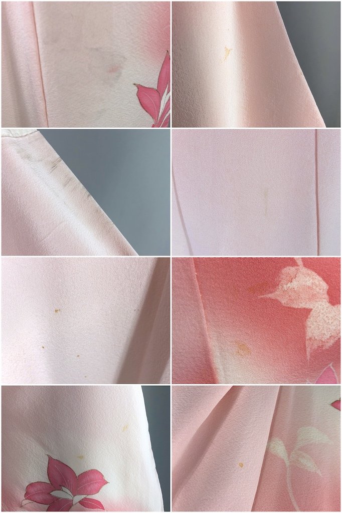 Vintage Pink Ombre Silk Kimono Robe-ThisBlueBird - Modern Vintage