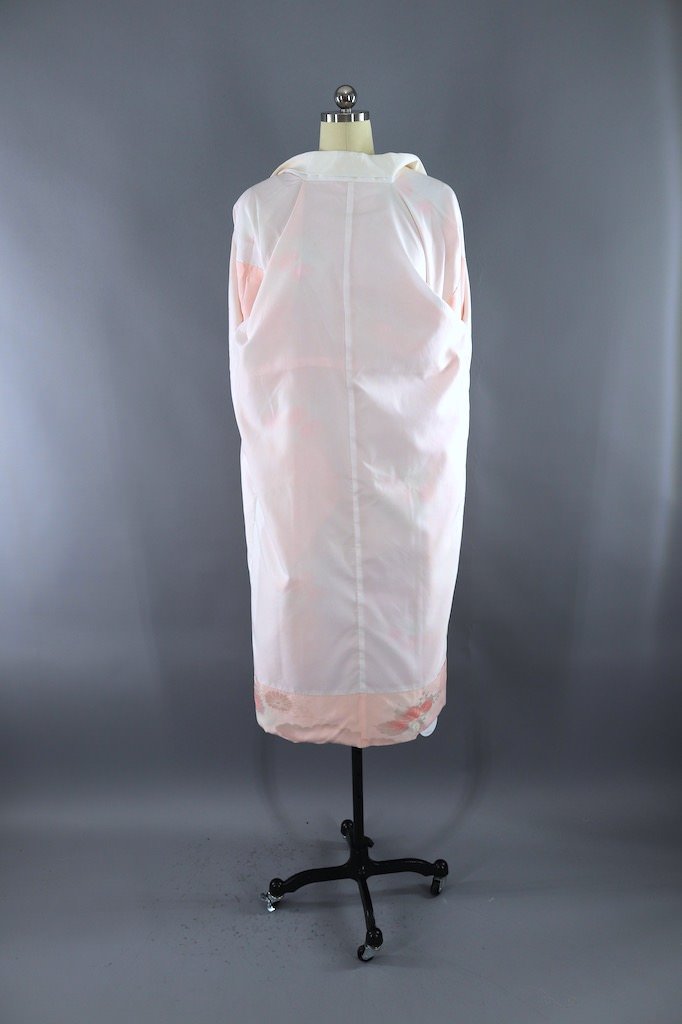 Vintage Pink Ombre Silk Kimono Robe-ThisBlueBird - Modern Vintage