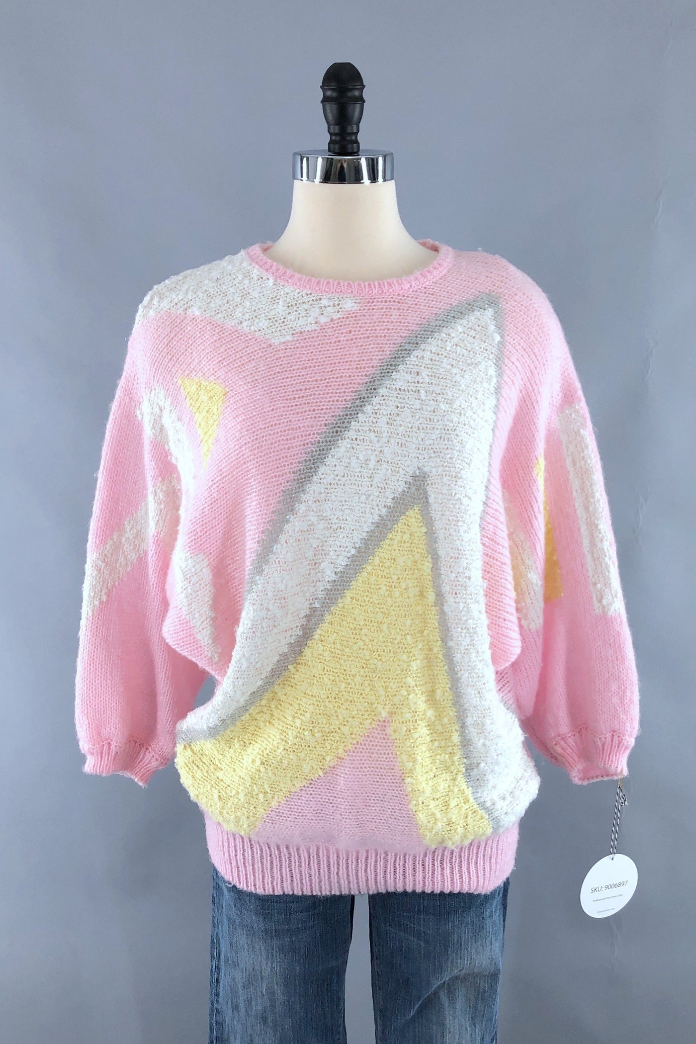 Vintage Pink Sweater-ThisBlueBird - Modern Vintage
