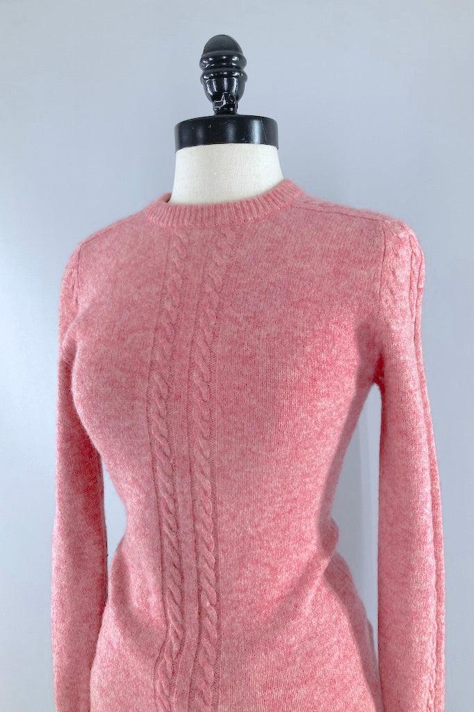 Vintage Pink Wool Fisherman&
