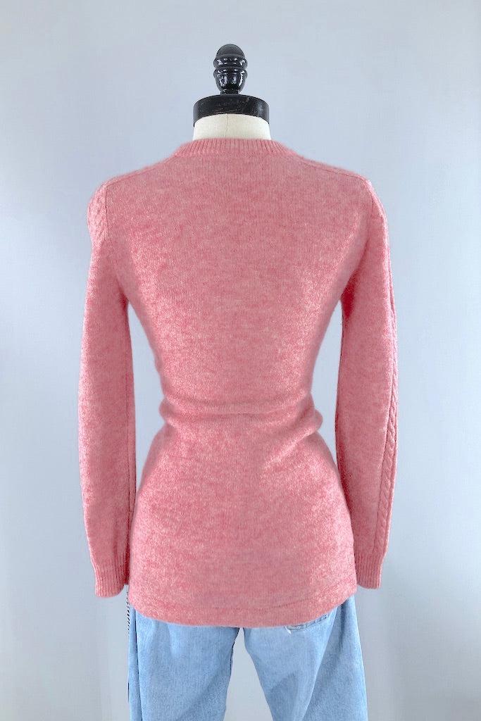 Vintage Pink Wool Fisherman&
