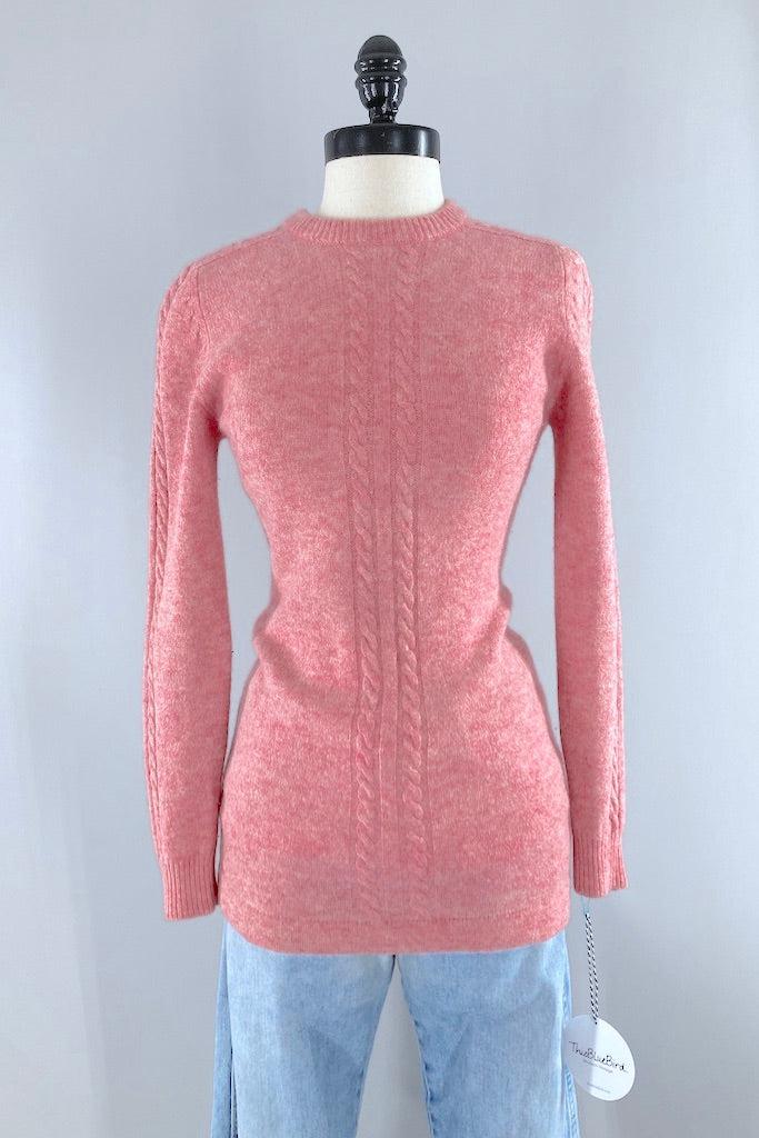 Vintage Pink Wool Fisherman&