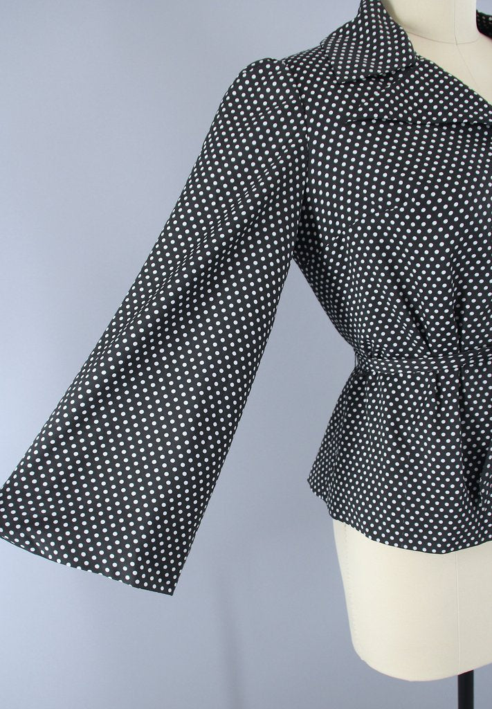 Vintage 1960s - 1970s Polka Dot Jacket - ThisBlueBird