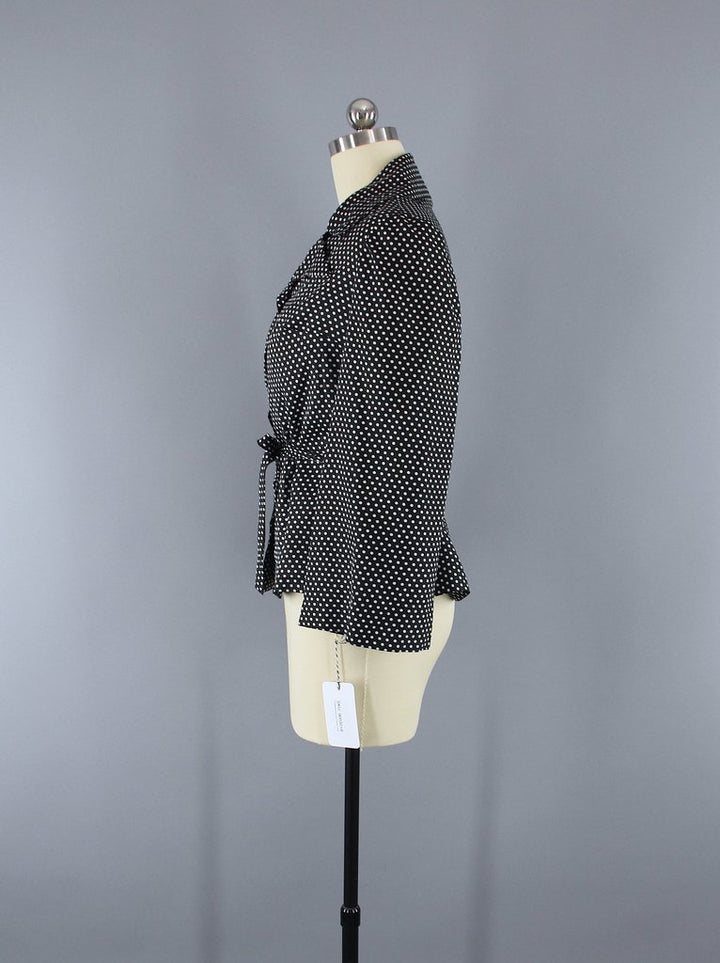 Vintage 1960s - 1970s Polka Dot Jacket - ThisBlueBird
