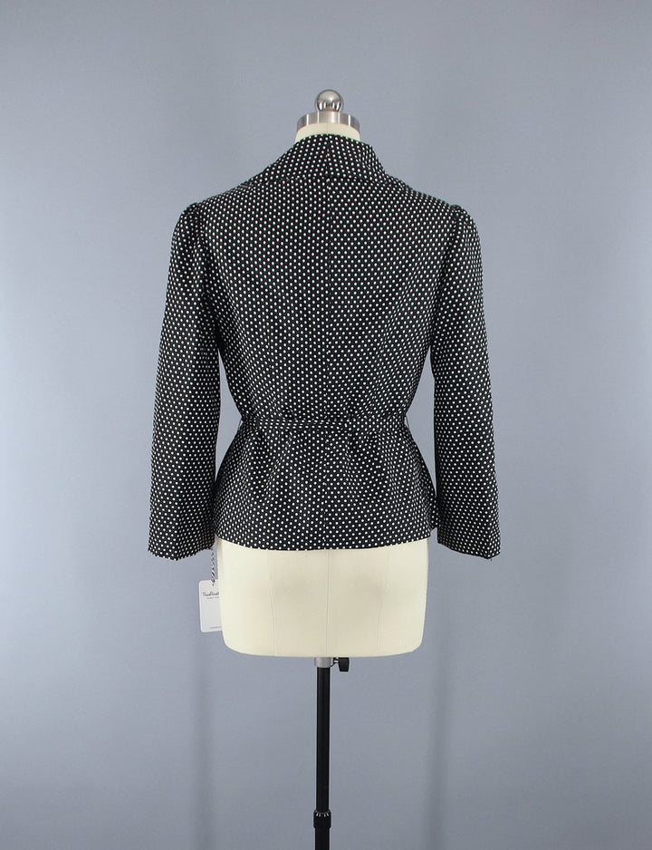 Vintage 1960s - 1970s Polka Dot Jacket - ThisBlueBird