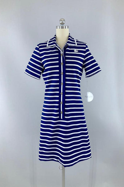 Vintage Preppy Navy Polo Dress-ThisBlueBird