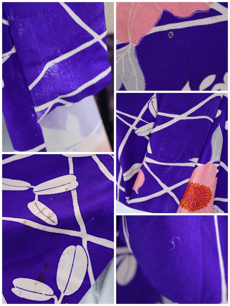 Vintage Purple Floral Kimono Robe-ThisBlueBird - Modern Vintage