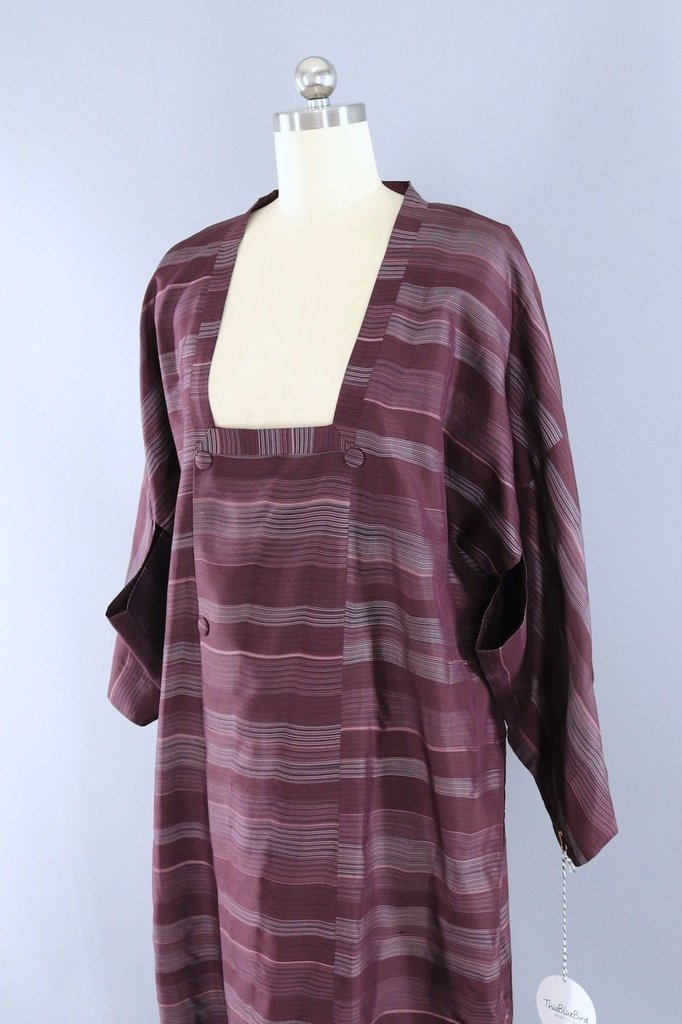 Vintage Purple Kimono Coat-ThisBlueBird - Modern Vintage