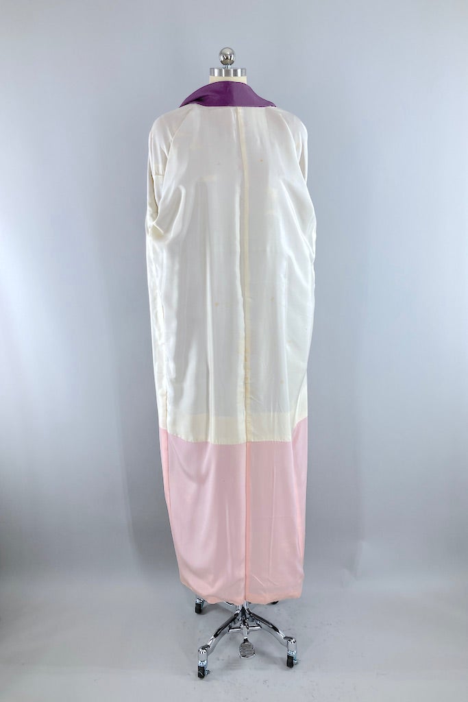 Vintage Purple Maple Kimono Robe-ThisBlueBird