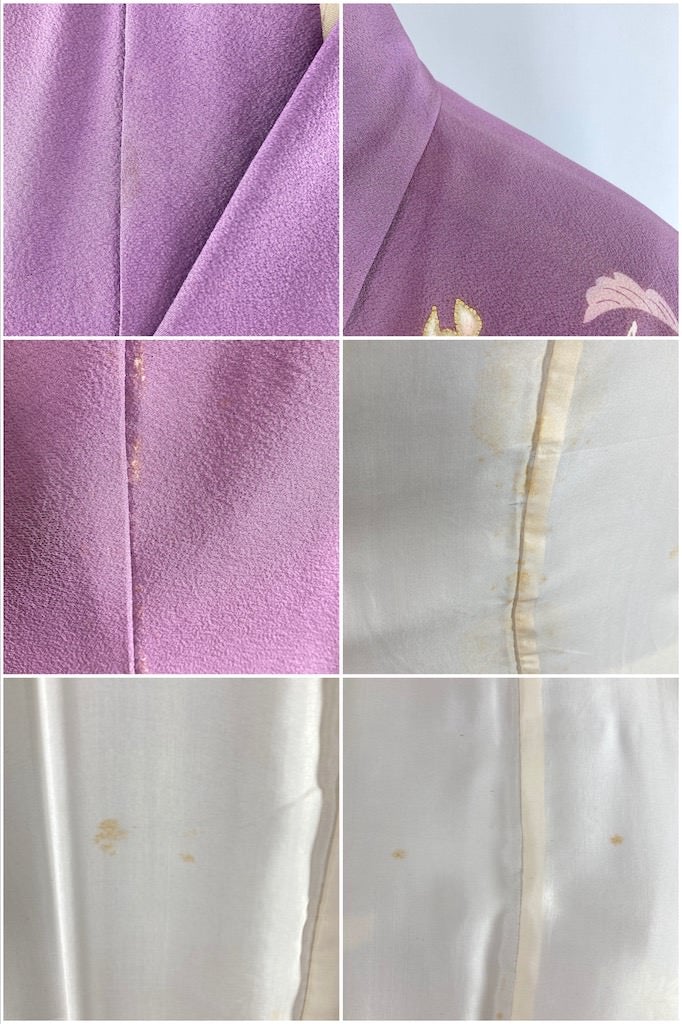 Vintage Purple Maple Kimono Robe-ThisBlueBird