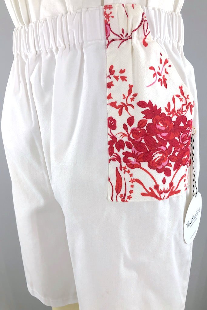 Vintage Red Bermuda Shorts-ThisBlueBird