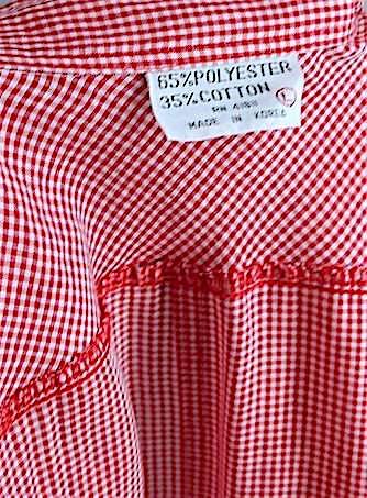 Vintage Red Gingham Shirt-ThisBlueBird