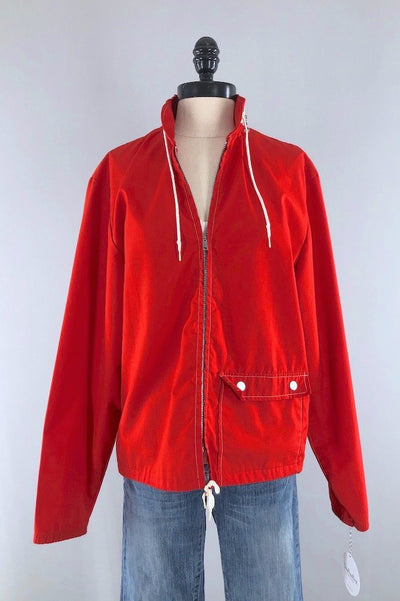 Vintage Red Nautical Jacket-ThisBlueBird - Modern Vintage