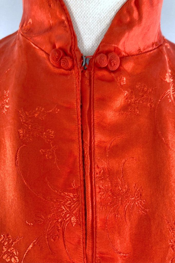Vintage Red Silk Blouse-ThisBlueBird