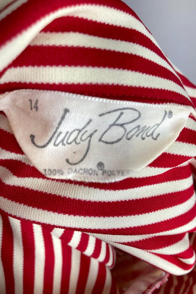 Vintage Red Striped Casual Top-ThisBlueBird