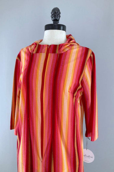 Vintage Red Striped Terry Tunic-ThisBlueBird
