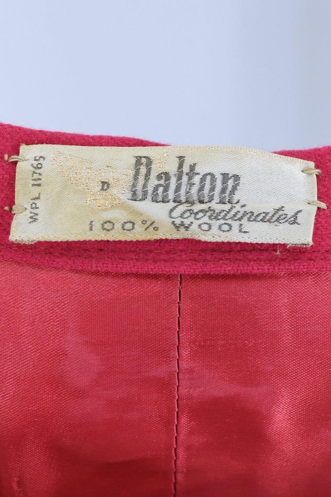 Vintage Red Wool Pencil Skirt - ThisBlueBird