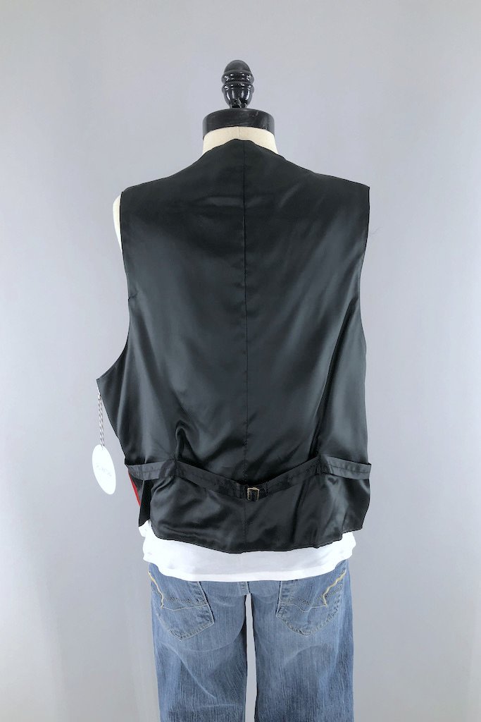Vintage Reversible Velvet Vest-ThisBlueBird - Modern Vintage