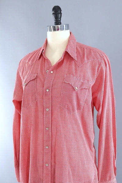 Vintage Rockmount Red Gingham Shirt-ThisBlueBird - Modern Vintage