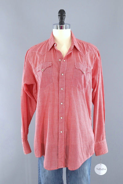 Vintage Rockmount Red Gingham Shirt-ThisBlueBird - Modern Vintage