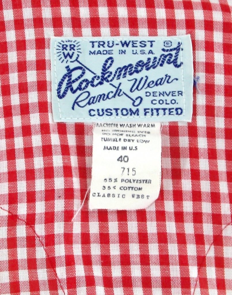 Vintage Rockmount Red Gingham Western Shirt-ThisBlueBird