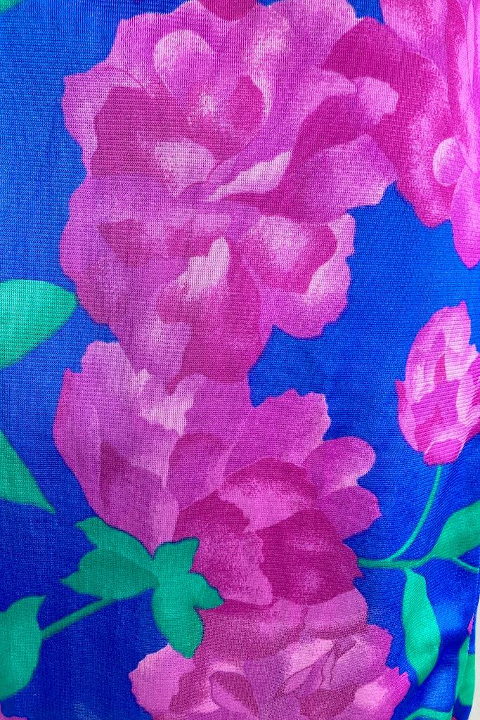 Vintage Roxanne Magenta Floral Robe-ThisBlueBird