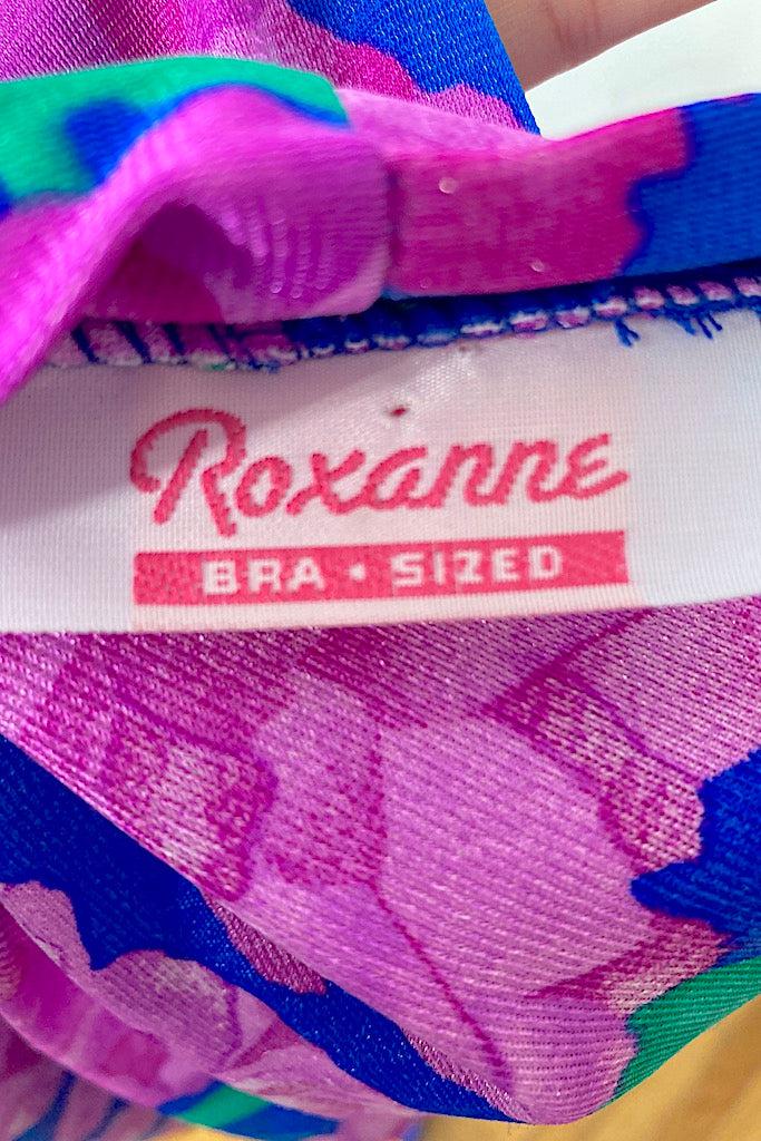 Vintage Roxanne Magenta Floral Robe-ThisBlueBird