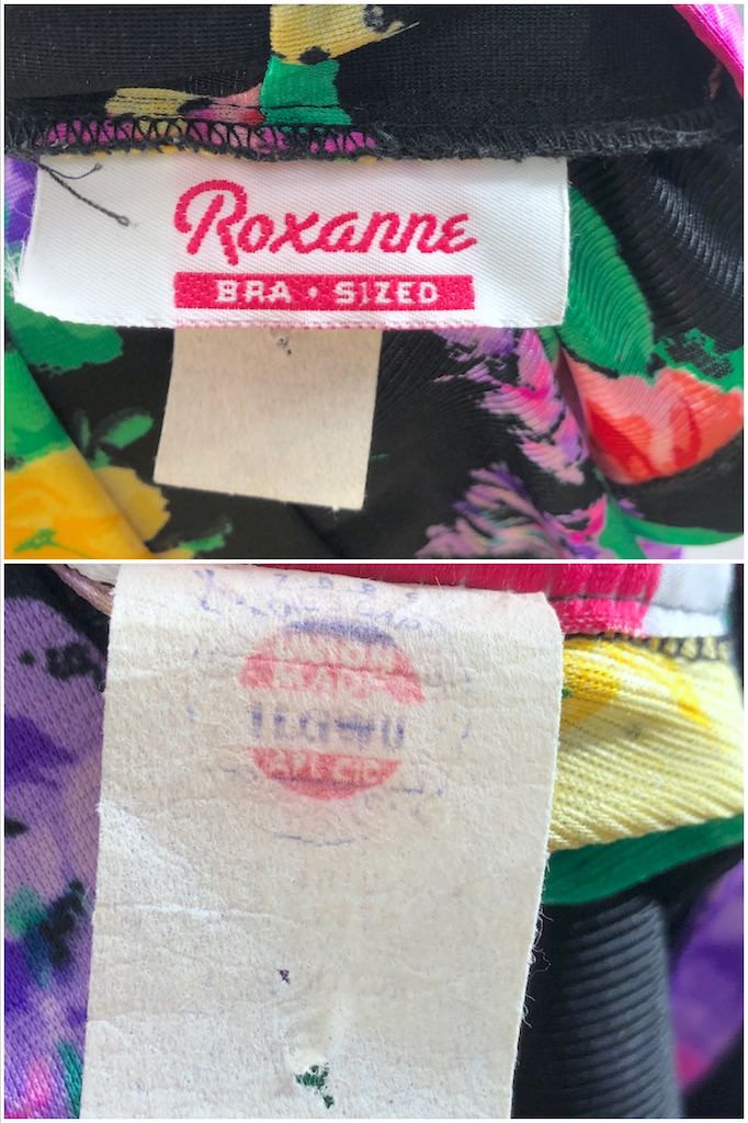 Vintage Roxanne Neon Floral Robe-ThisBlueBird - Modern Vintage