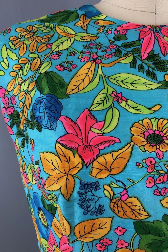 Vintage Saks Floral Print Dress-ThisBlueBird - Modern Vintage