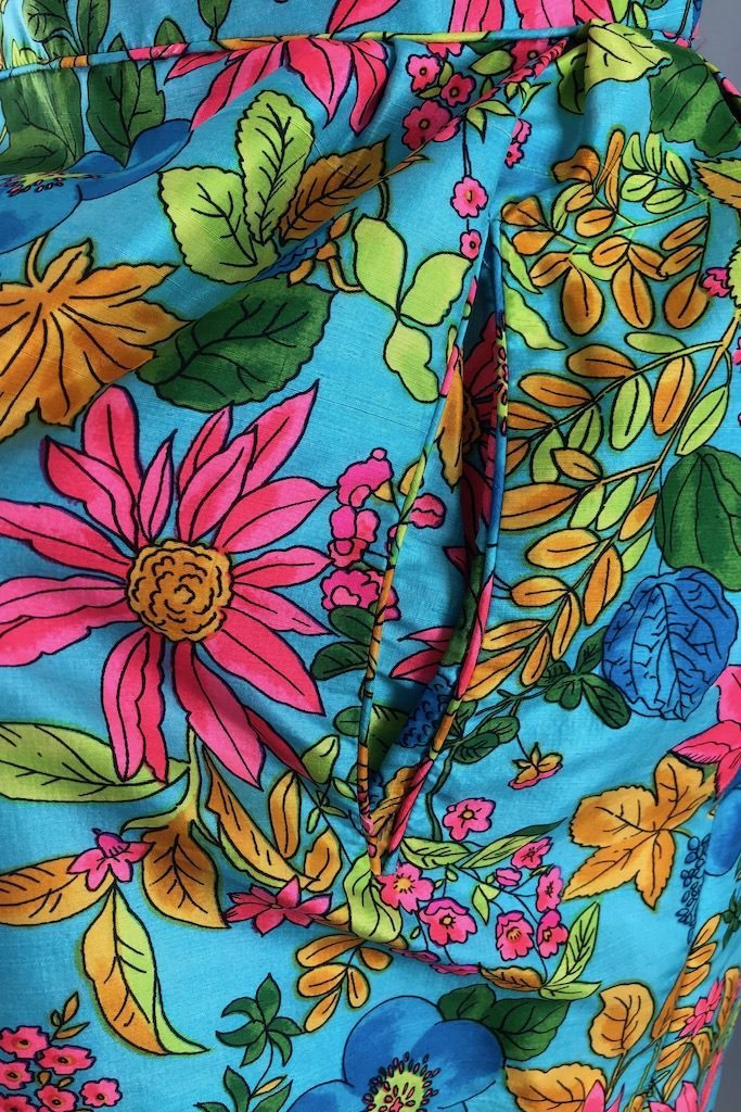 Vintage Saks Floral Print Dress-ThisBlueBird - Modern Vintage