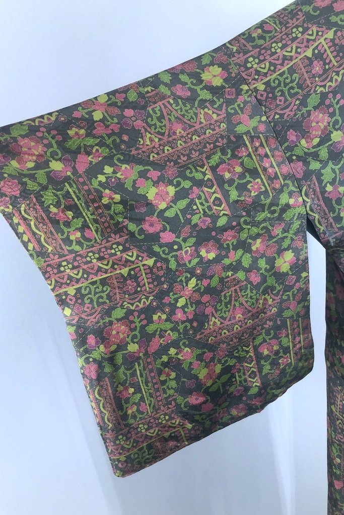 Vintage Silk Kimono Wrap Jacket-ThisBlueBird - Modern Vintage